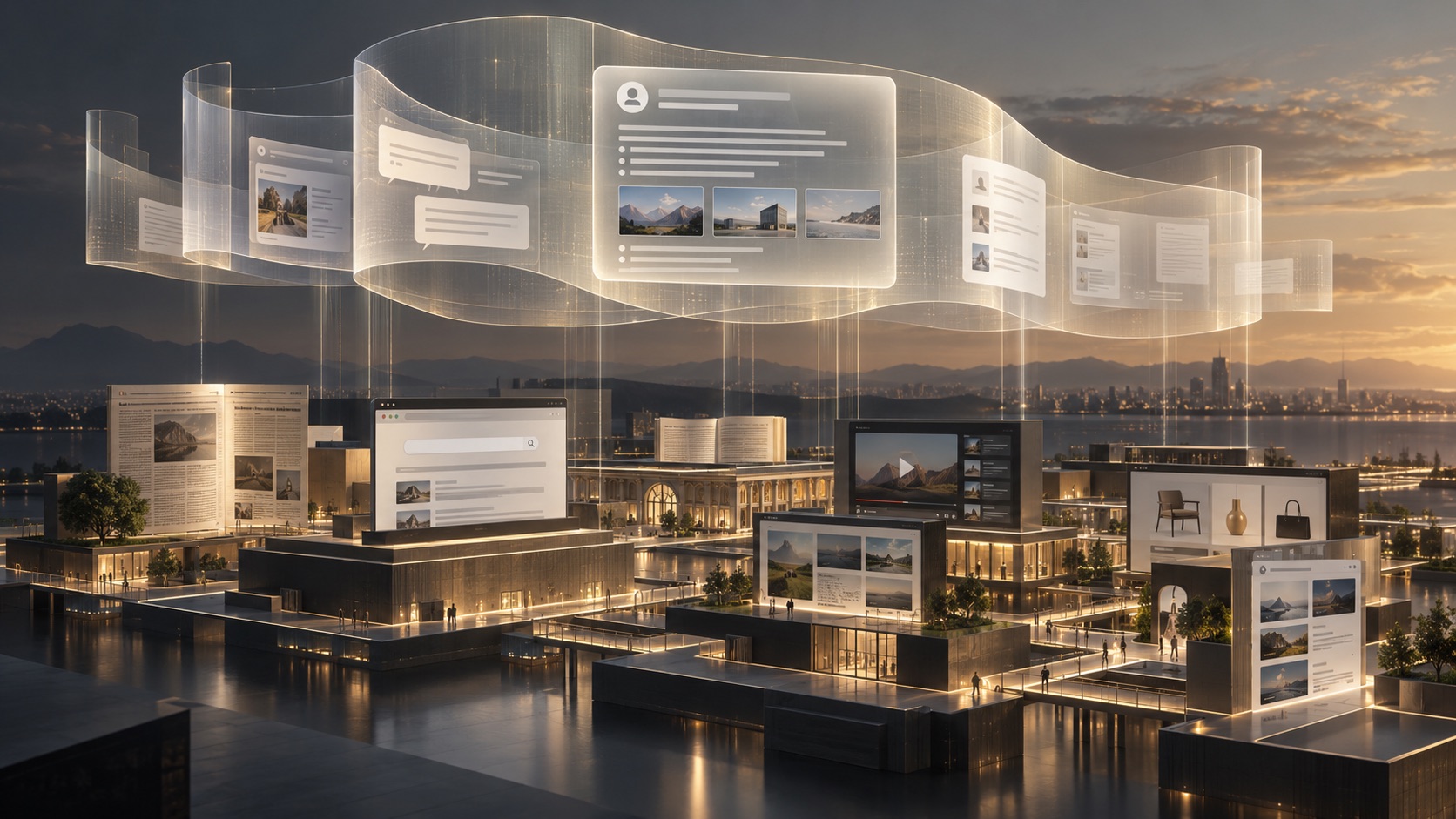 Established digital channels expanding into a translucent conversational discovery layer